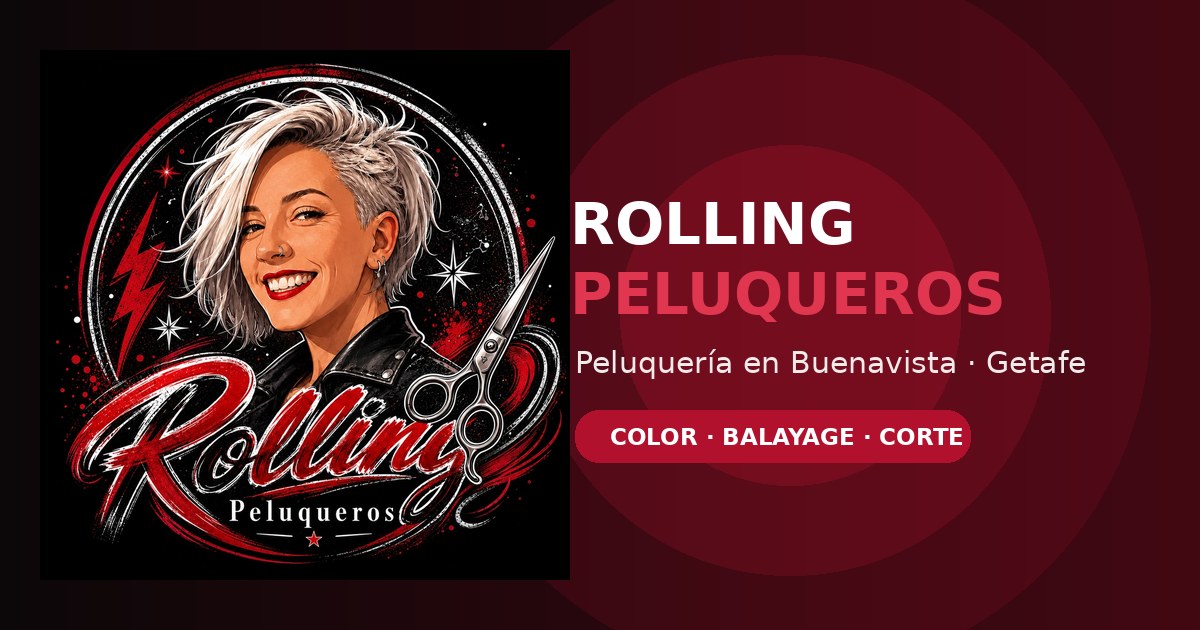 Web de Rolling Peluqueros, Getafe